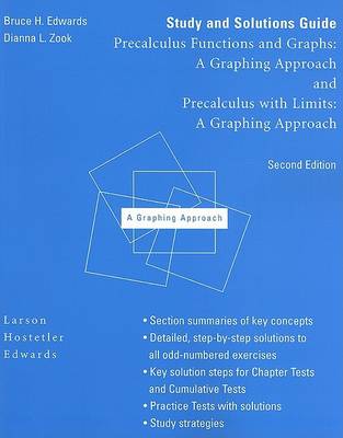 Book cover for Study and Solutions Guide for Precalculus Functions and Graphs : A Graphing Approach and