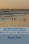 Book cover for 60 Addition Worksheets with Two 5-Digit Addends