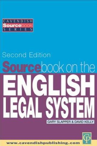 Cover of Sourcebook on English Legal System