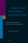 Book cover for Praise Israel for Wisdom and Instruction