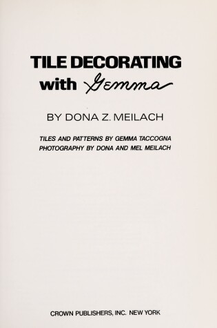 Cover of Tile Decorating with Gemma