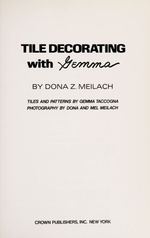 Book cover for Tile Decorating with Gemma