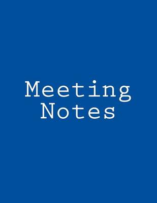 Book cover for Meeting Notes