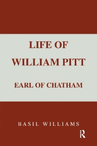Cover of The Life of William Pitt, Volume 1