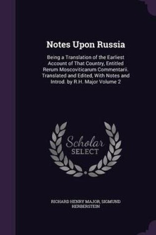 Cover of Notes Upon Russia