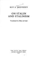 Book cover for On Stalin and Stalinism