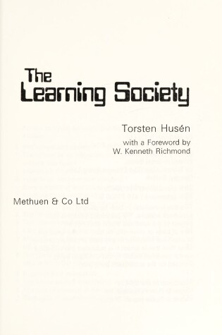 Cover of Learning Society