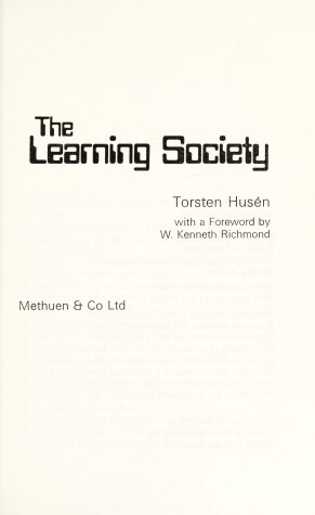 Book cover for Learning Society