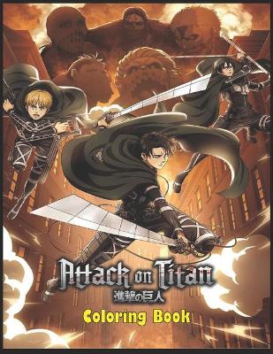 Book cover for Attack On Titan Coloring Book