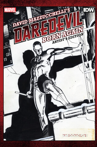 Cover of David Mazzucchelli’s Daredevil Born Again Artist’s Edition