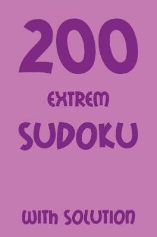 Cover of 200 extrem Sudoku with solution