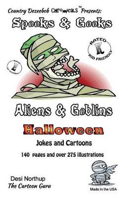 Book cover for Spooks & Gooks -- Aliens & Goblins Halloween -- Jokes and Cartoons