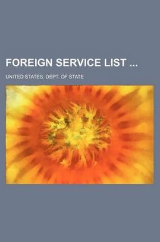 Cover of Foreign Service List