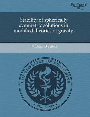 Cover of Stability of Spherically Symmetric Solutions in Modified Theories of Gravity