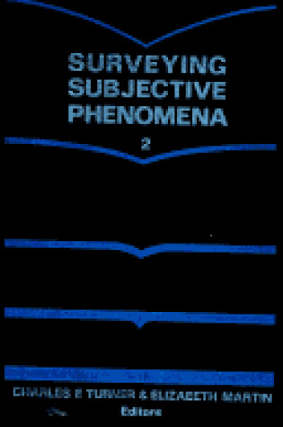 Cover of Surveying Subjective Phenomena