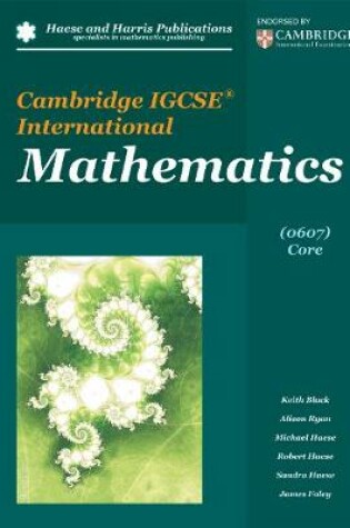 Cover of Cambridge IGCSE International Mathematics 0607 Core