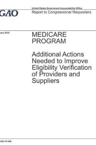 Cover of Medicare Program