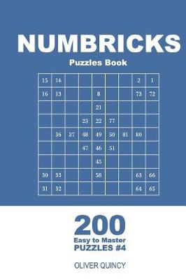 Book cover for Numbricks Puzzles Book - 200 Easy to Master Puzzles 9x9 (Volume 4)