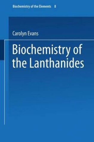 Cover of Biochemistry of the Lanthanides