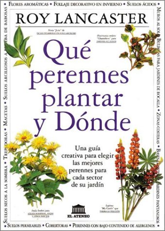 Book cover for Que Perennes Plantar y Donde