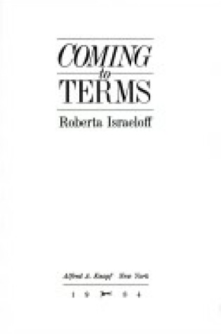 Cover of Coming to Terms