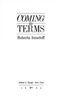 Book cover for Coming to Terms