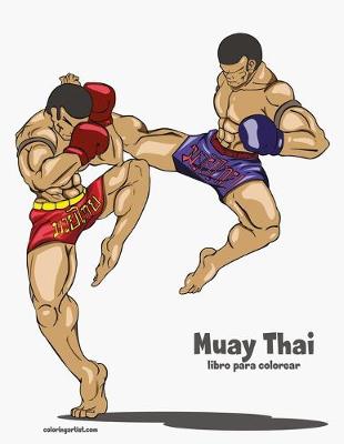 Cover of Muay Thai libro para colorear