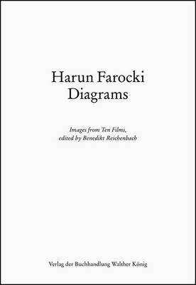 Book cover for Harun Farocki Diagrams. Images from Ten Films+ edited by Benedikt Reichenbach