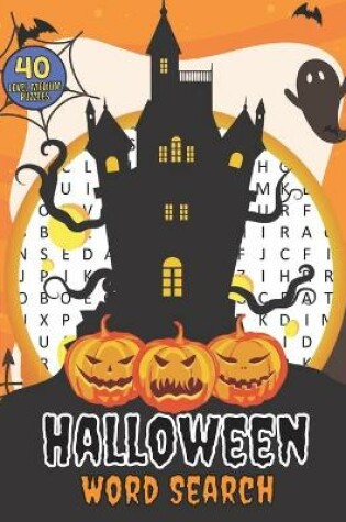 Cover of Halloween Word Search 40 Level Medium Puzzles