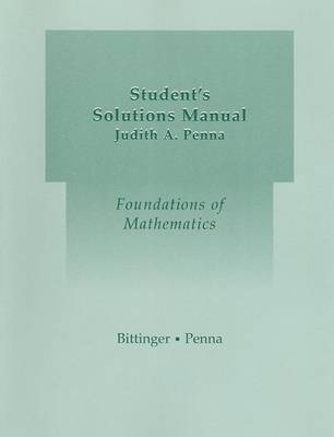 Book cover for Student Solutions Manual for Foundations of Mathematics