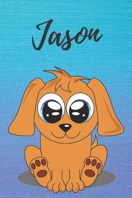 Book cover for Jason dog coloring book / notebook / journal / diary