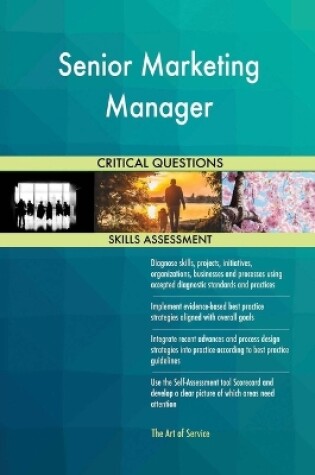 Cover of Senior Marketing Manager Critical Questions Skills Assessment