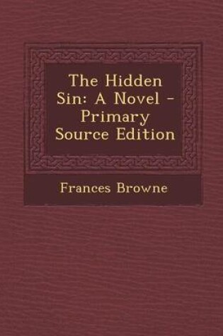 Cover of The Hidden Sin