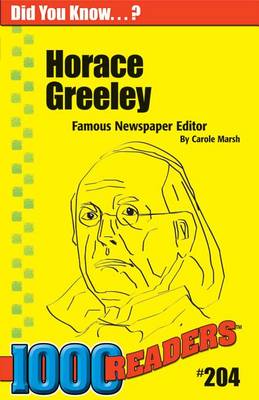 Book cover for Horace Greeley