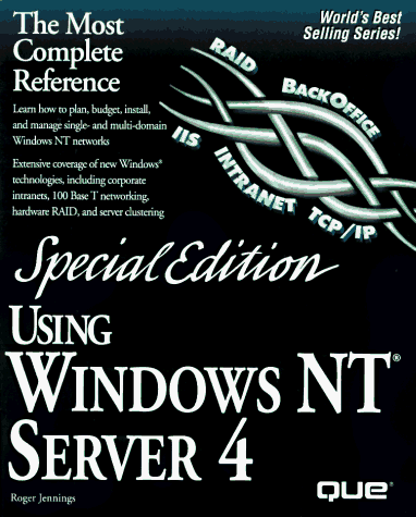 Book cover for Using Windows NT Server 4