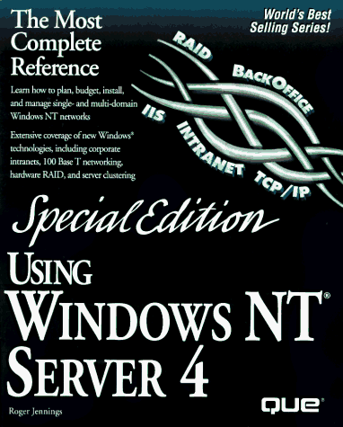 Cover of Using Windows NT Server 4