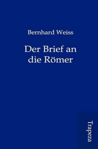 Cover of Der Brief an Die R Mer
