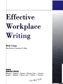 Book cover for Effective Workplace Writing