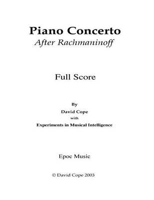Book cover for Piano Concerto (After Rachmaninoff)