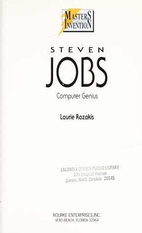 Book cover for Steven Jobs