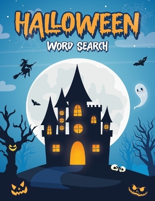 Book cover for Halloween Word Search for Kids