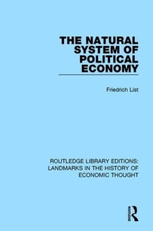 Cover of The Natural System of Political Economy