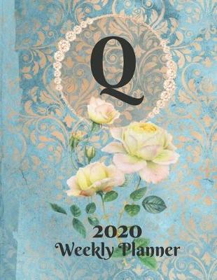 Book cover for Plan On It Large Print 2020 Weekly Calendar Planner 15 Months Notebook Includes Address Phone Number Pages - Monogram Letter Q