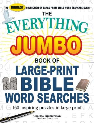 Book cover for The Everything Jumbo Book of Large-Print Bible Word Searches