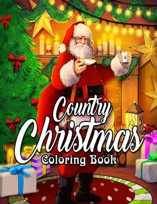 Book cover for Country Christmas Coloring Book