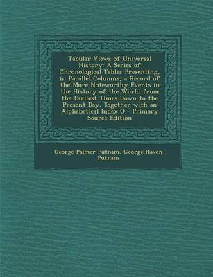 Book cover for Tabular Views of Universal History