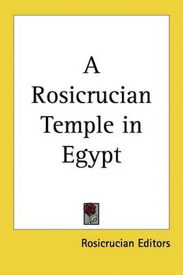 Book cover for A Rosicrucian Temple in Egypt