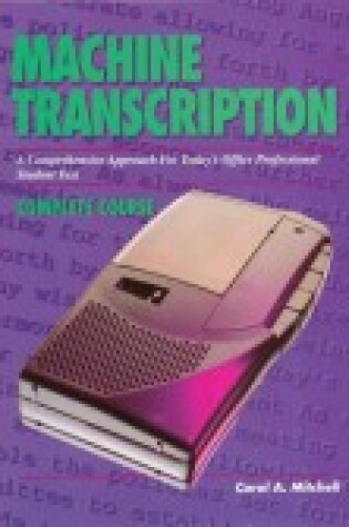 Cover of Machine Transcription-Text and Workbook