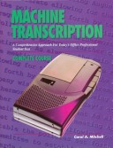 Book cover for Machine Transcription-Text and Workbook