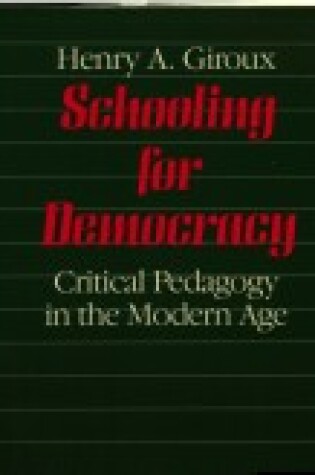 Cover of Schooling for Democracy